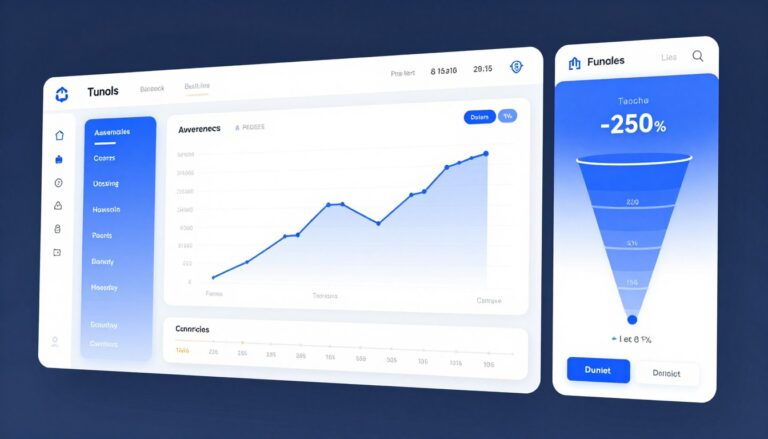sales funnel tools for conversions dashboard showing lead generation analytics