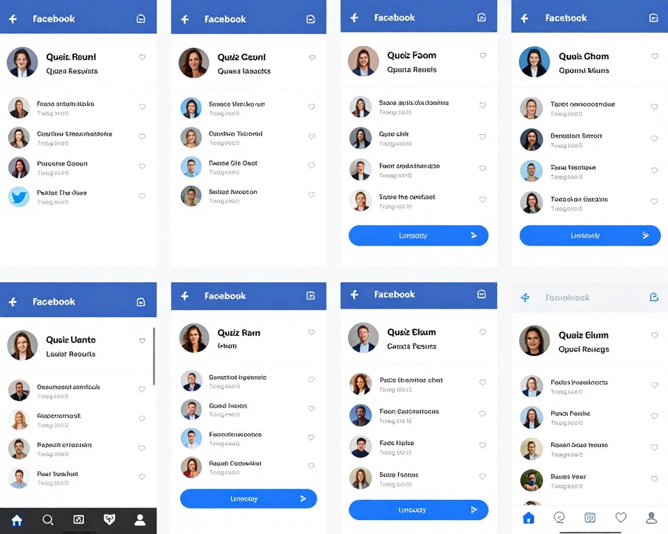 social media shares of quiz results showing viral spread potential