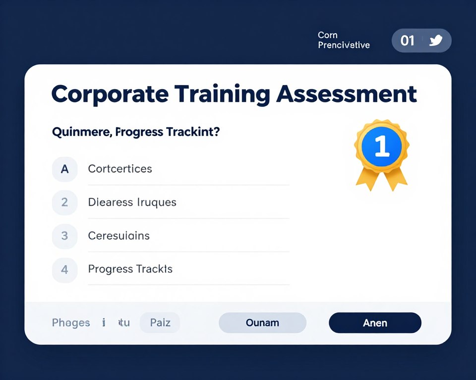 training assessment quiz template