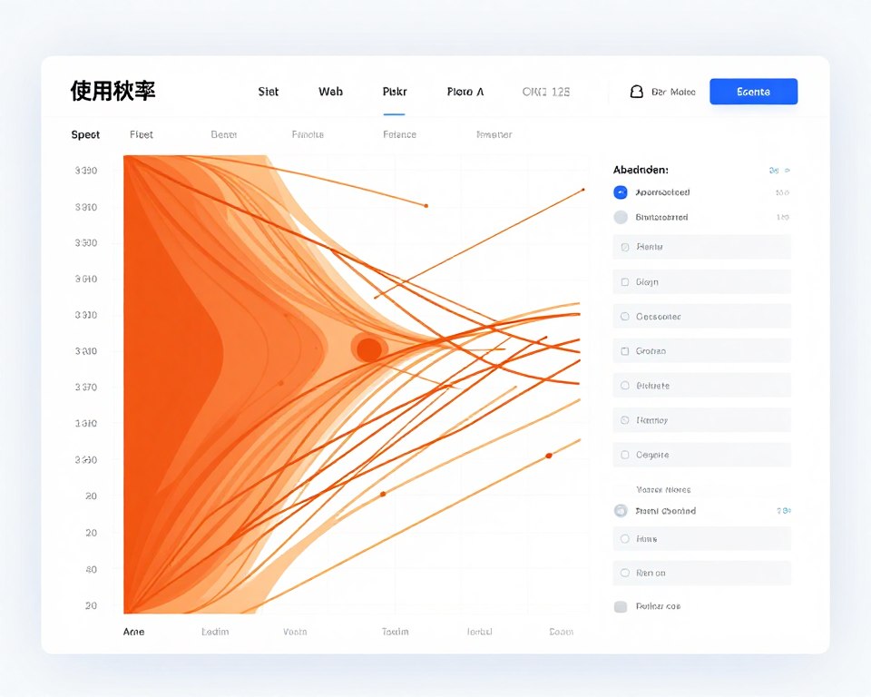 user experience heatmap showing interaction patterns and drop-off points in lead capture flow